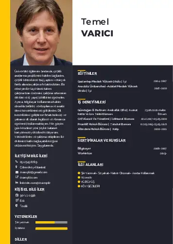 Hukuk Sekreteri Cv Örnekleri cv indir